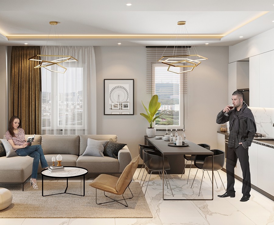 A new luxury project in a beautiful location in the Avsallar area