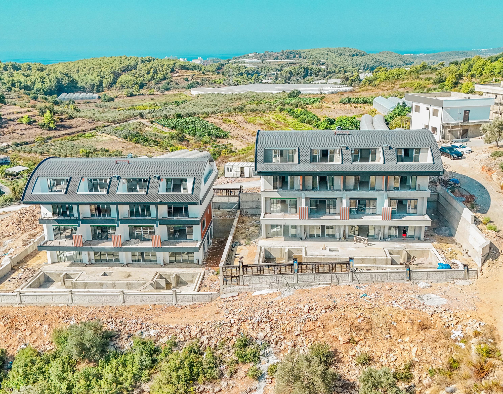 Luxuriöse 4+1 Villa mit Bergblick in Incekum, Alanya