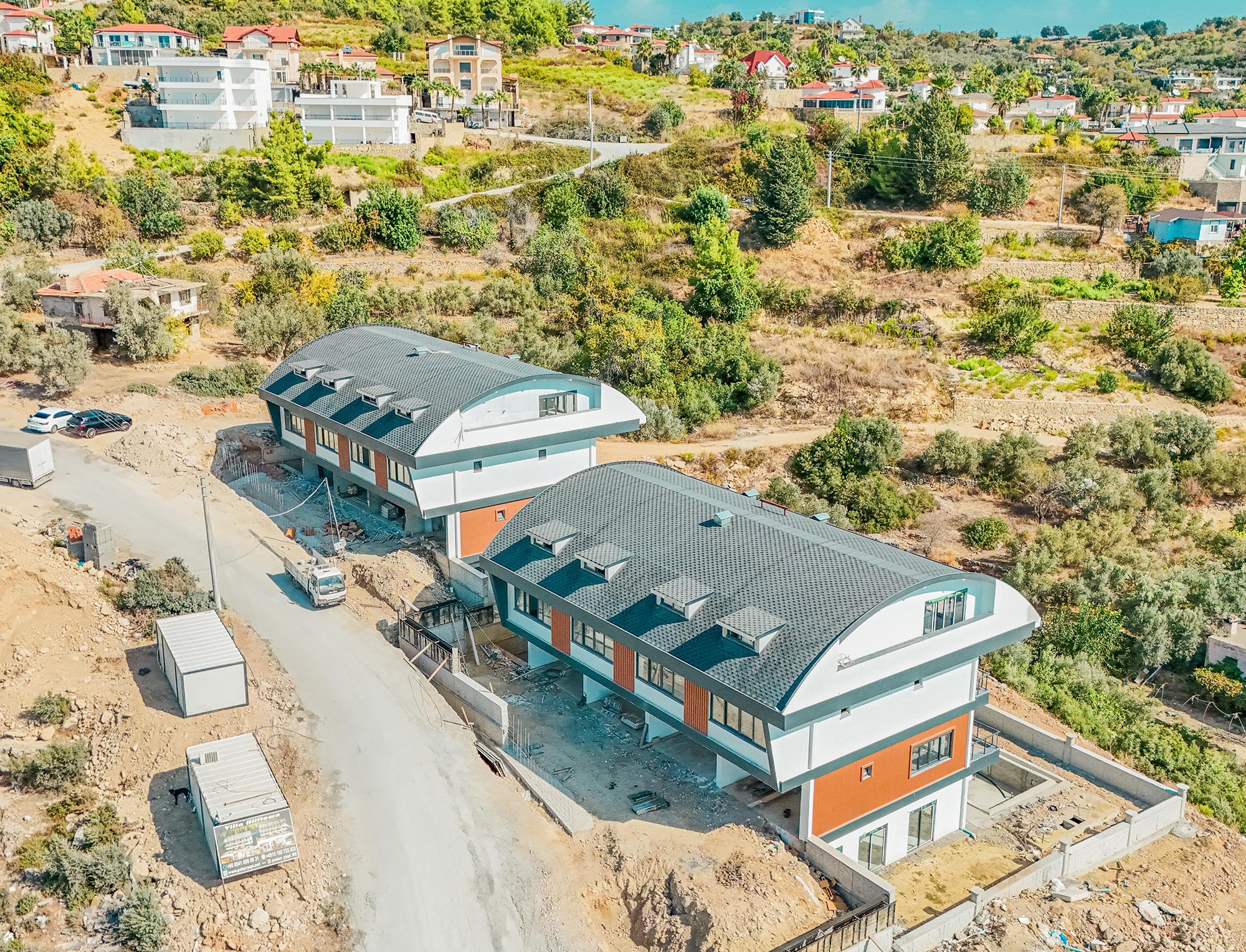 Luxuriöse 4+1 Villa mit Bergblick in Incekum, Alanya
