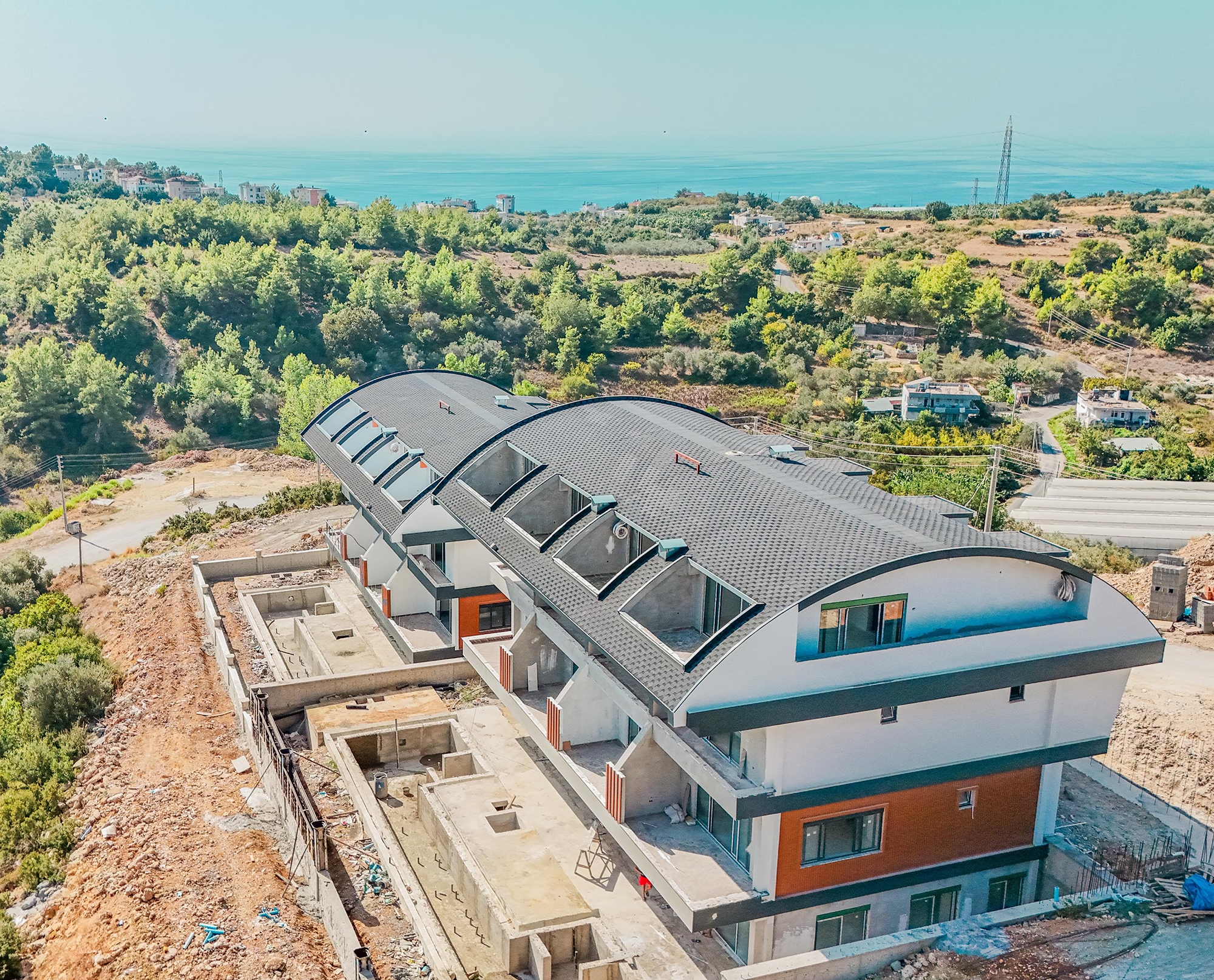 Luxuriöse 4+1 Villa mit Bergblick in Incekum, Alanya