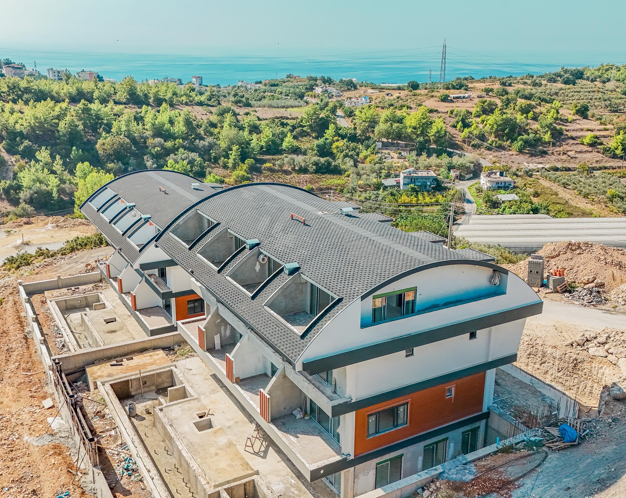 Luxuriöse 4+1 Villa mit Bergblick in Incekum, Alanya