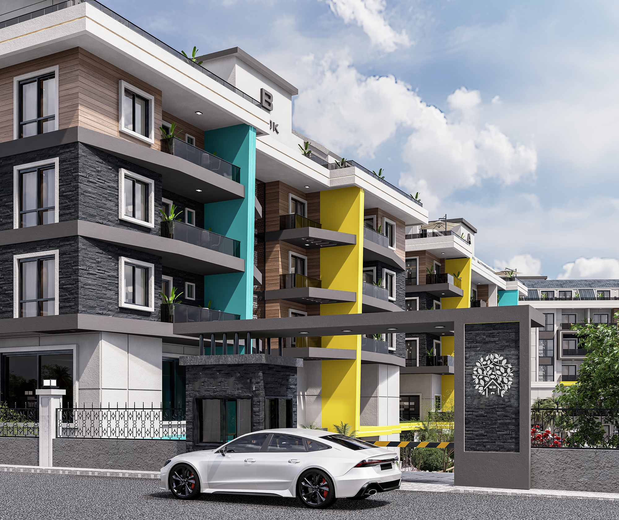 Luxuriöses 1+1 Apartment mit Burg- und Bergblick in Alanya - Oba