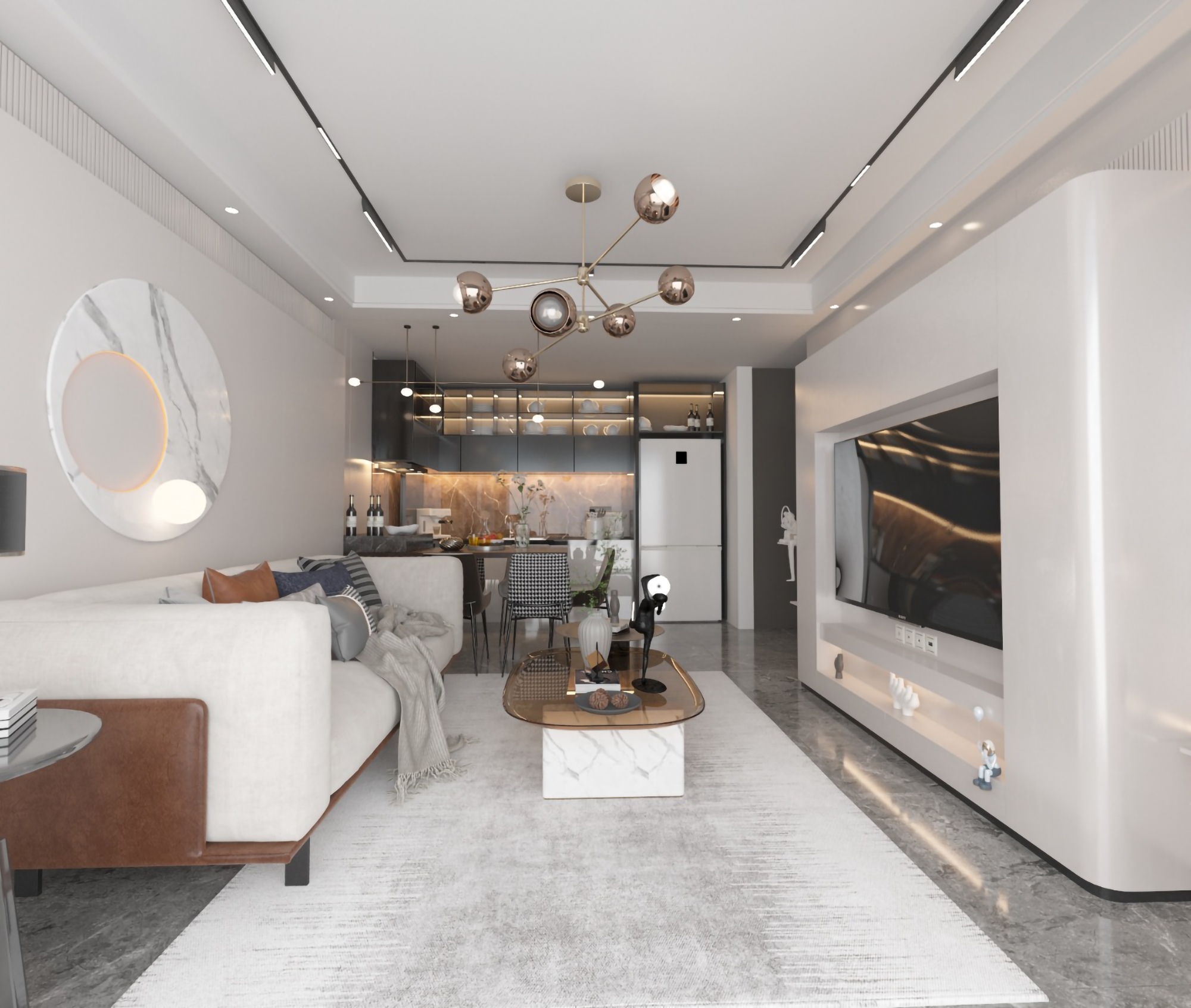 Luxuriöse 1+1 Wohnung mit atemberaubendem Blick im Zentrum von Alanya