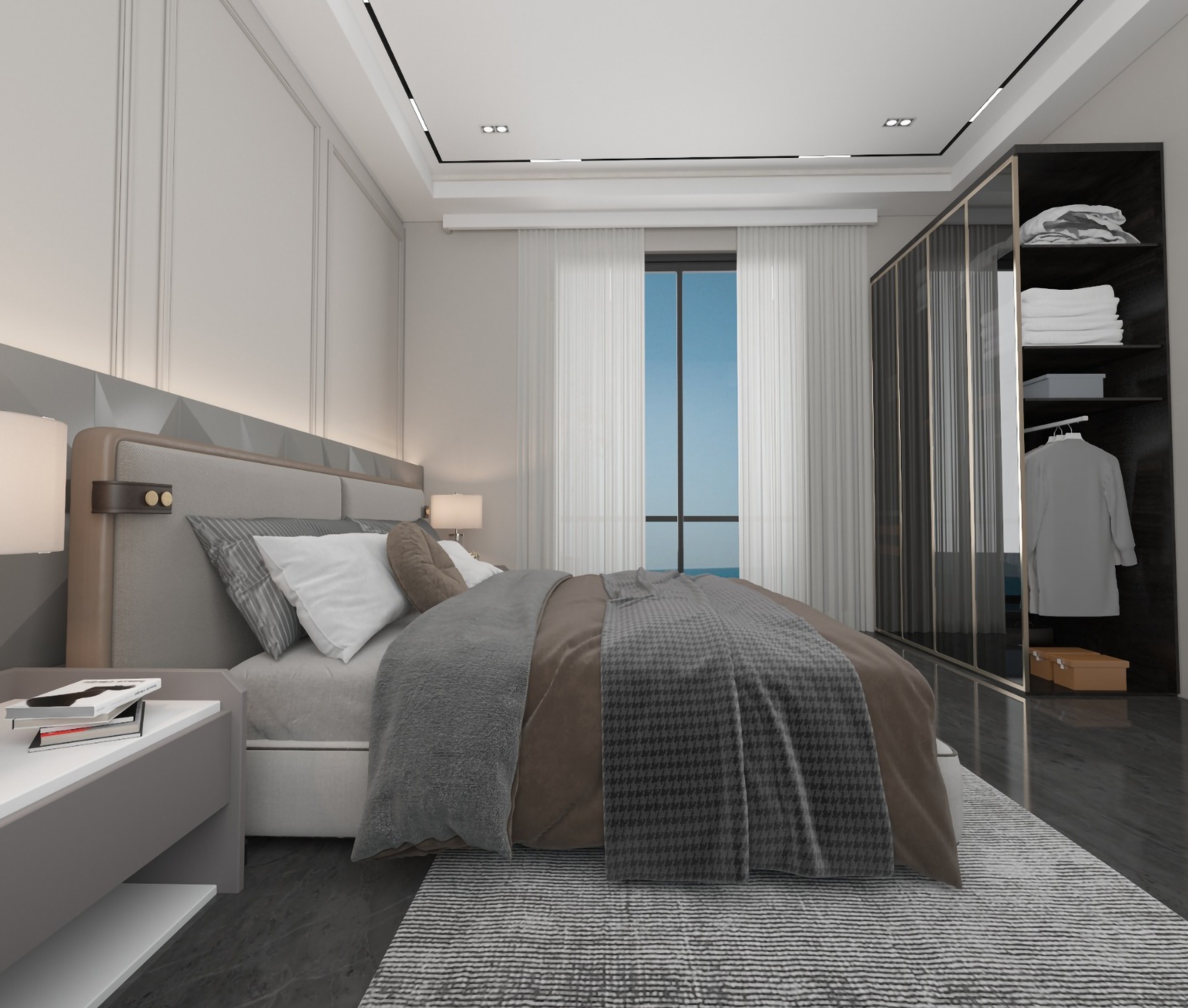 Luxuriöse 1+1 Wohnung mit atemberaubendem Blick im Zentrum von Alanya