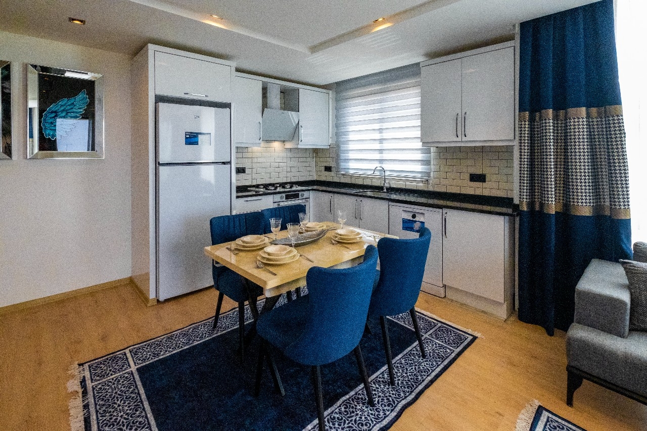 Luxury 2+1 Apartment with Sea, Castle, and Mountain Views in Kargicak