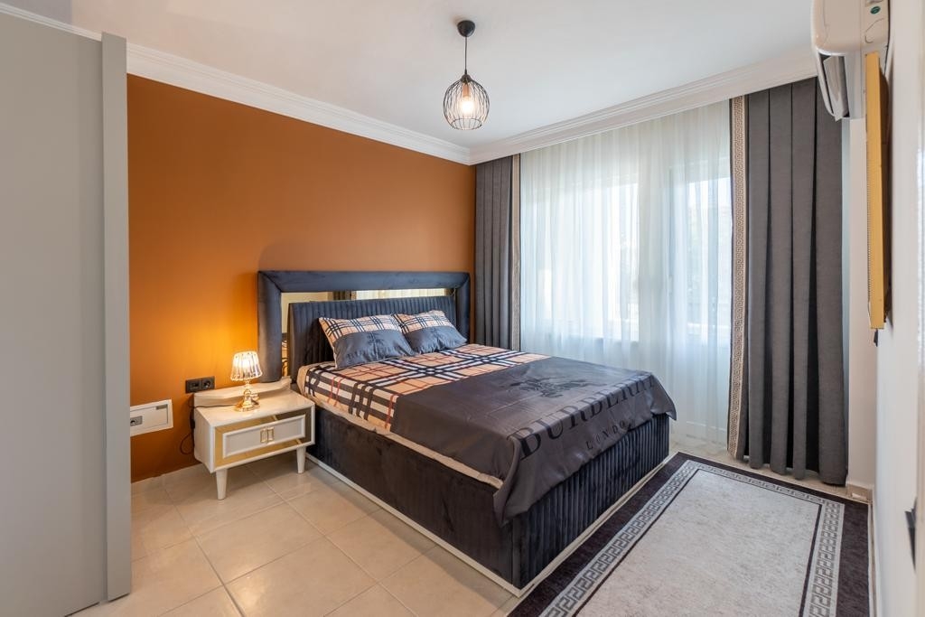 2+1 Lejlighed med udsigt til slot og bjerge, Alanya - Oba