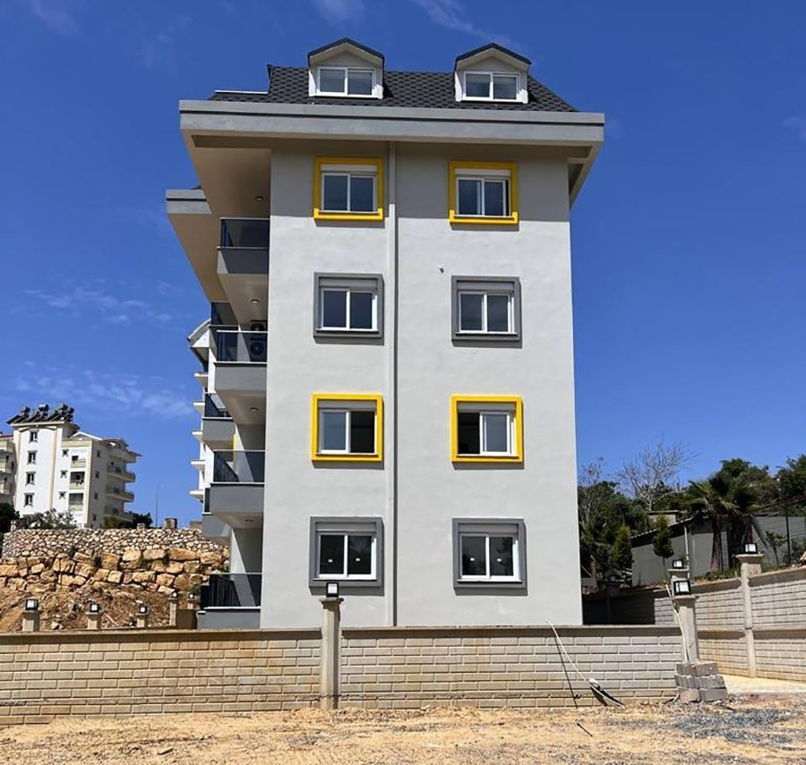 2+1 lägenhet med slott- och bergsutsikt, Alanya - Avsallar