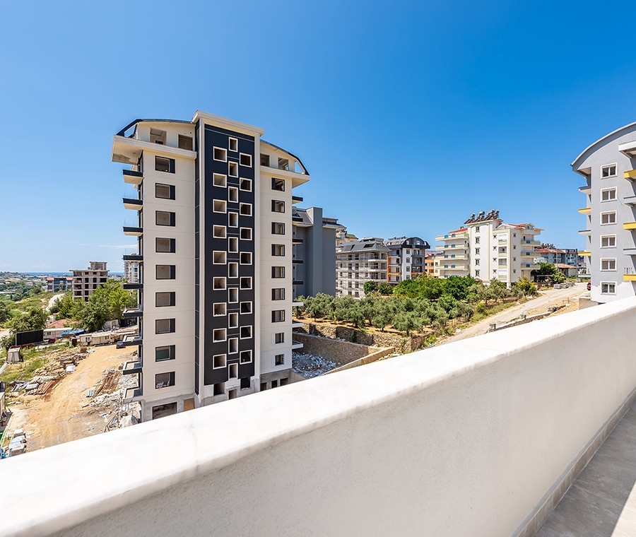 2+1 lägenhet med slott- och bergsutsikt, Alanya - Avsallar