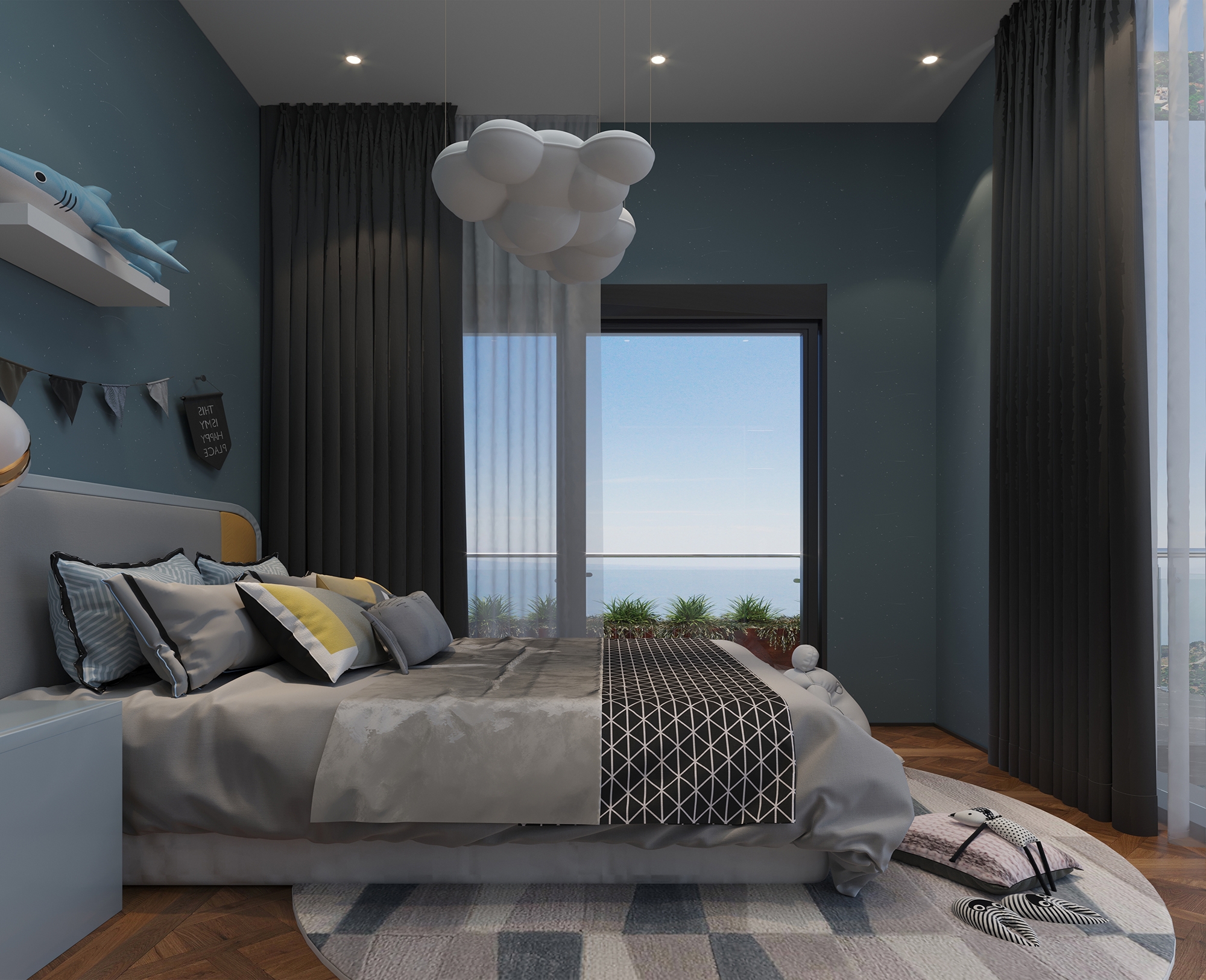 Luxuriöse 3+1 Villa mit atemberaubendem Blick in Alanya Tepe