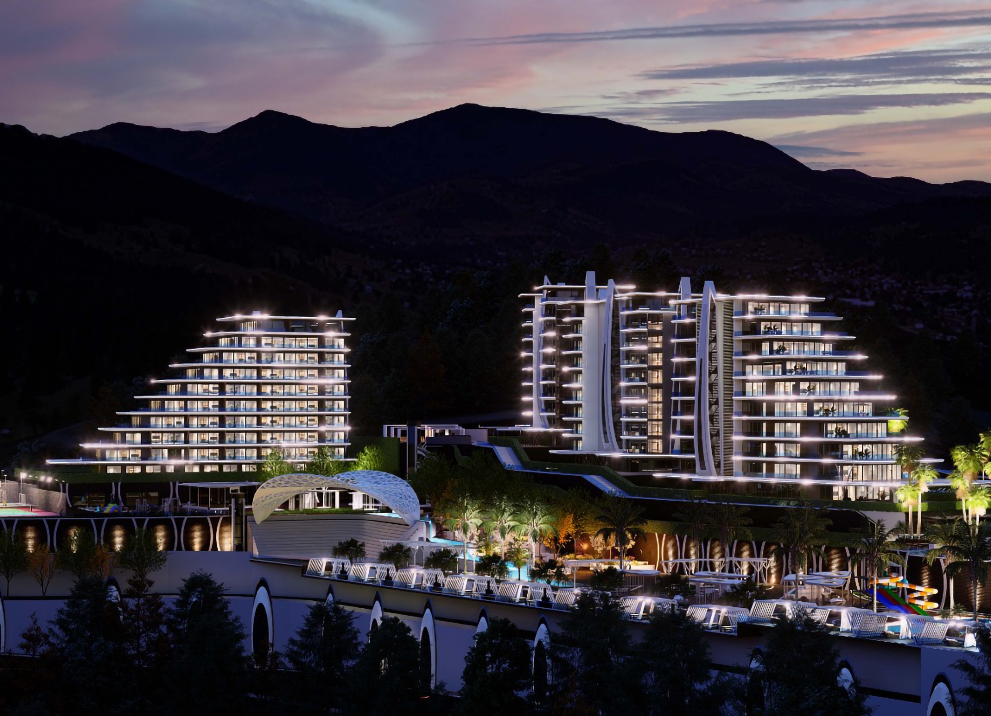 Luxuriöses 1+1 Apartment mit atemberaubendem Blick in Kargicak, Alanya