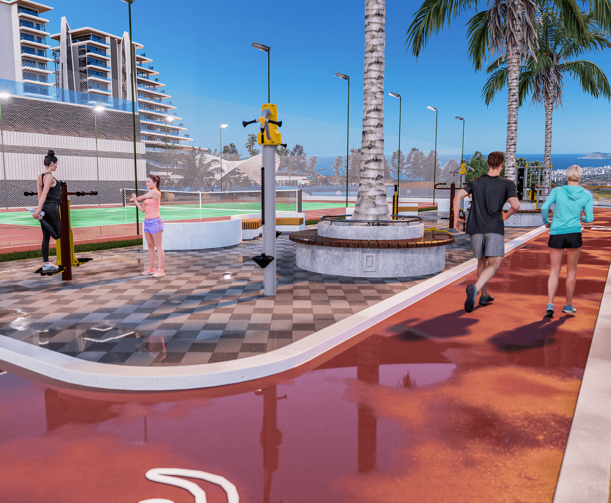 Luxuriöses 1+1 Apartment mit atemberaubendem Blick in Kargicak, Alanya