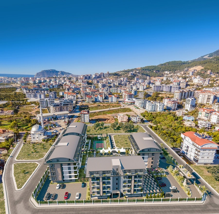 Luksus 1+1 Lejlighed med Fantastisk Udsigt, Alanya - Oba