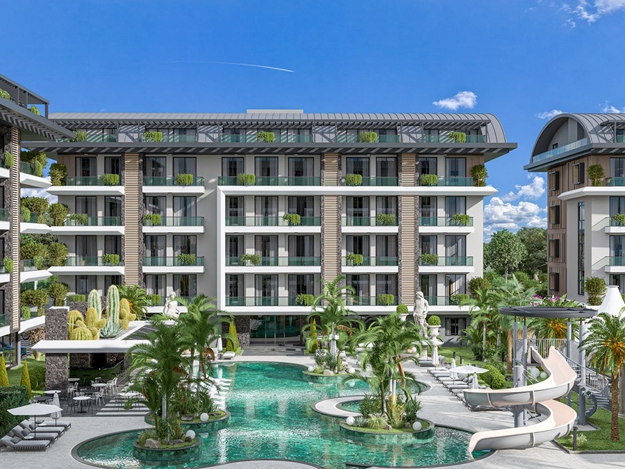 Luksus 1+1 Lejlighed med Fantastisk Udsigt, Alanya - Oba
