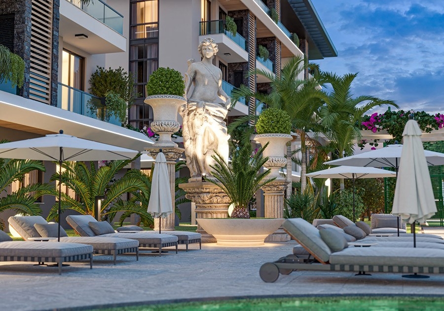 Luksus 1+1 Lejlighed med Fantastisk Udsigt, Alanya - Oba
