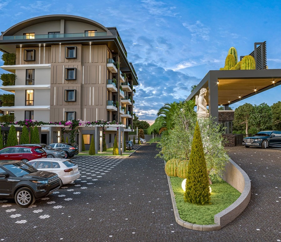 Luksus 1+1 Lejlighed med Fantastisk Udsigt, Alanya - Oba