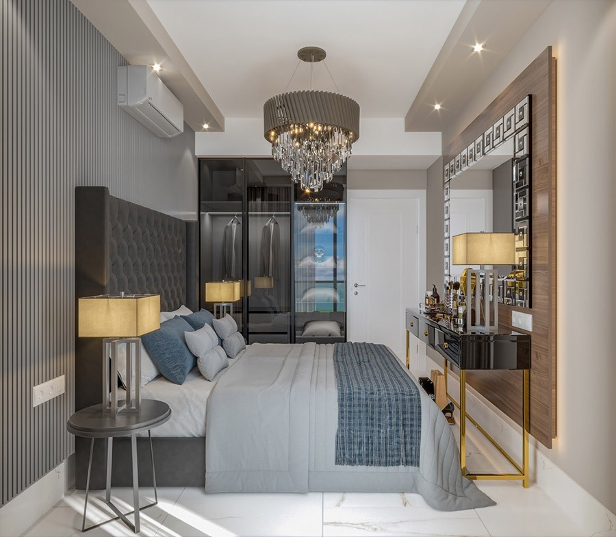 Luksus 1+1 Lejlighed med Fantastisk Udsigt, Alanya - Oba