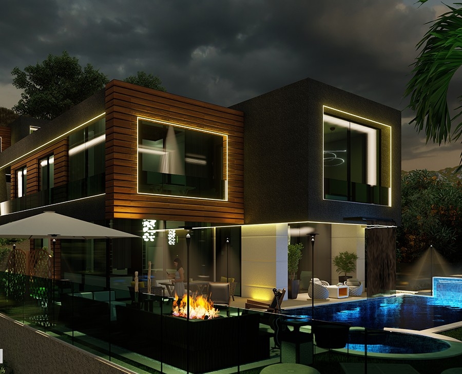 Luxurious 4+1 Villa with Stunning Views in Alanya Tepe