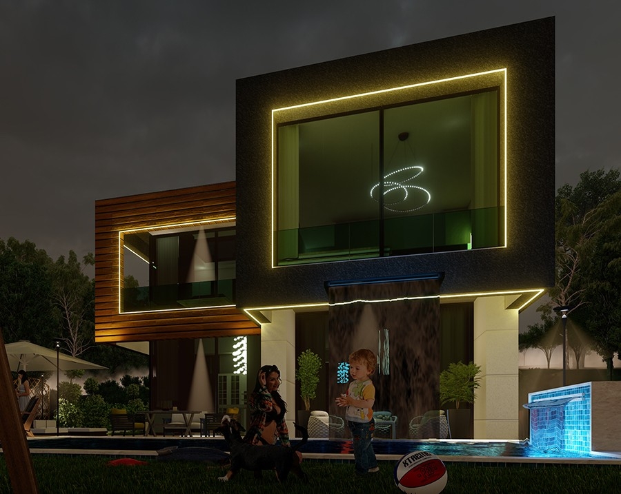 Luxurious 4+1 Villa with Stunning Views in Alanya Tepe
