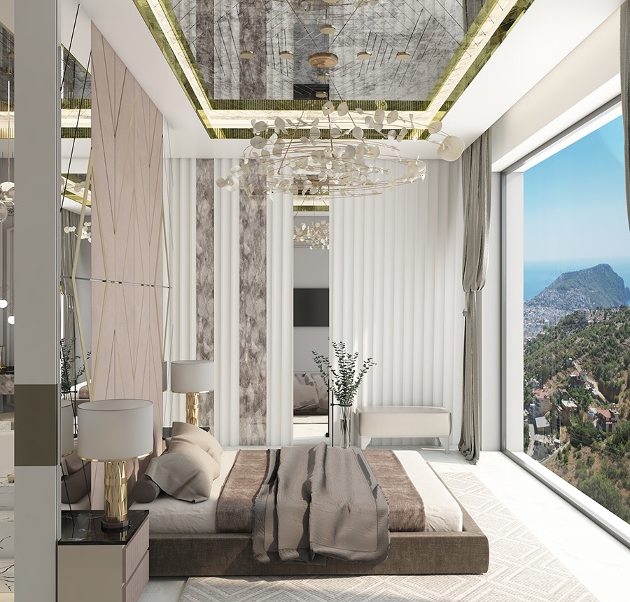 Luxurious 4+1 Villa with Stunning Views in Alanya Tepe