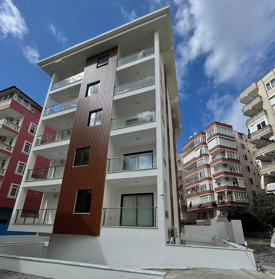 Luxuriöses 2+1 Apartment mit Meerblick, Burg- und Bergblick im Zentrum von Alanya