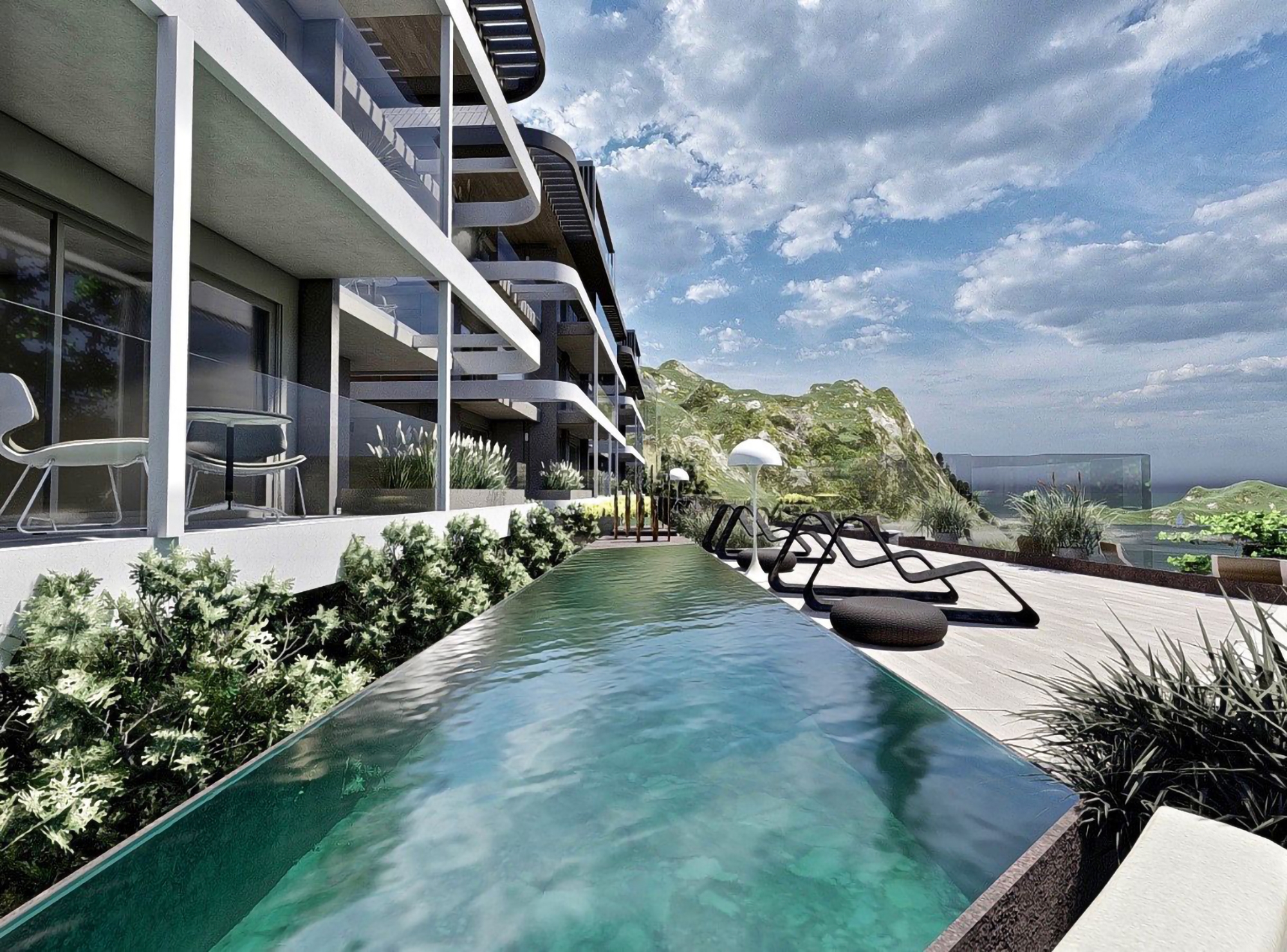 Luxury 1+1 Apartment with Sea, Castle, and Mountain Views in Alanya Center