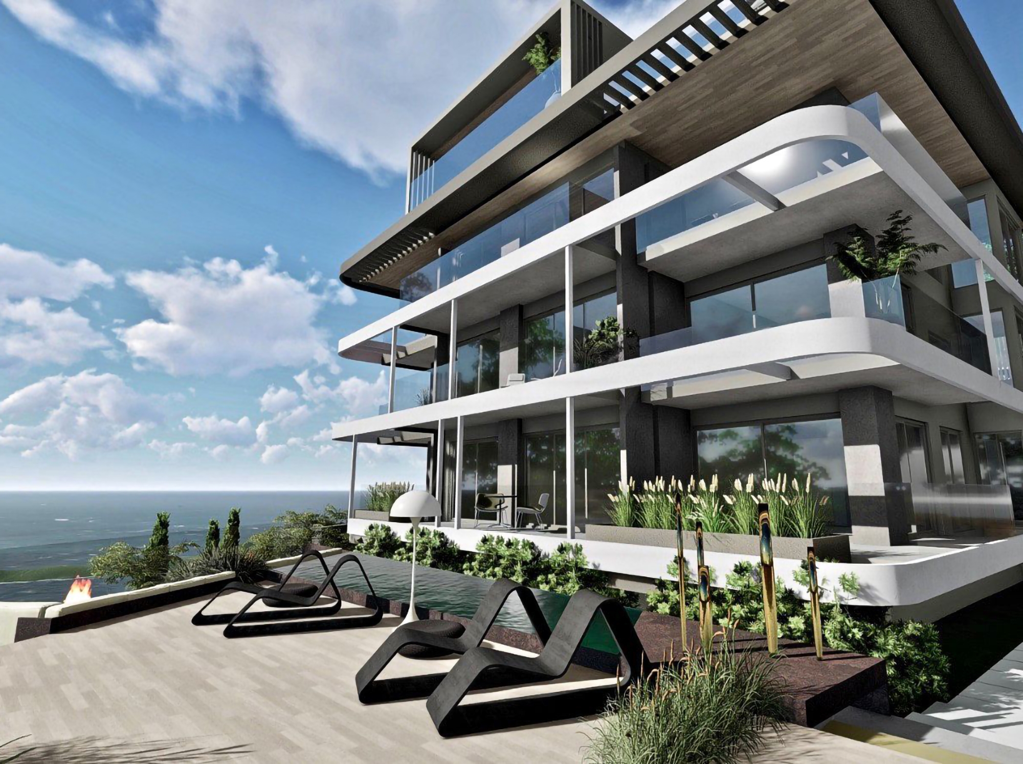 Luxury 1+1 Apartment with Sea, Castle, and Mountain Views in Alanya Center