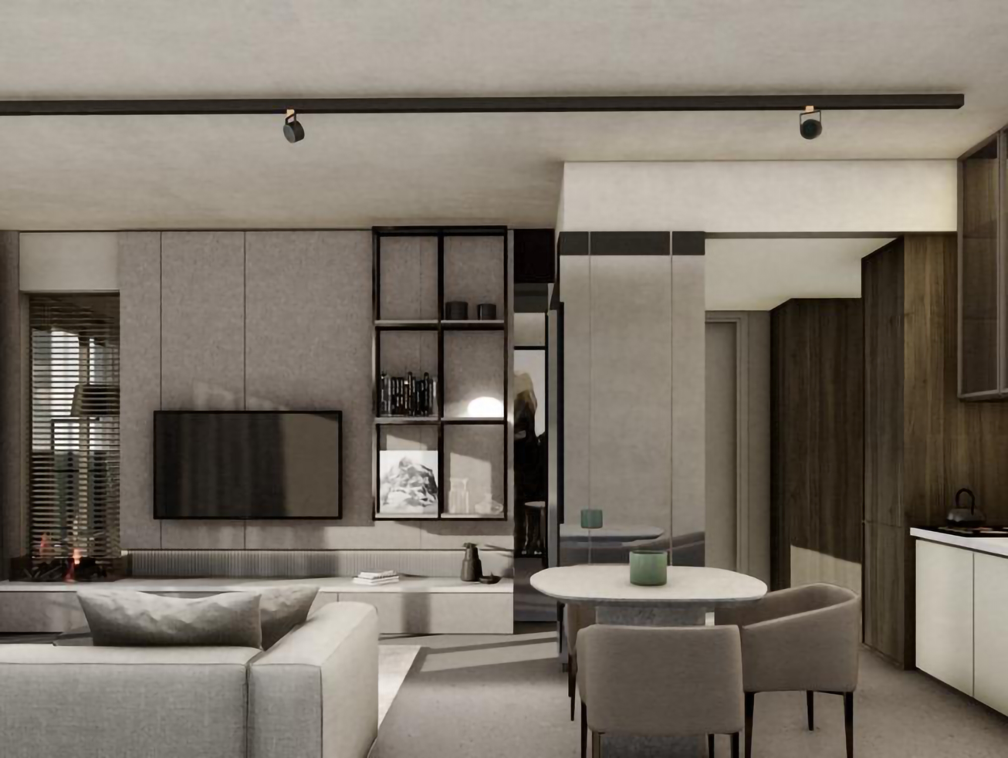Luxury 1+1 Apartment with Sea, Castle, and Mountain Views in Alanya Center