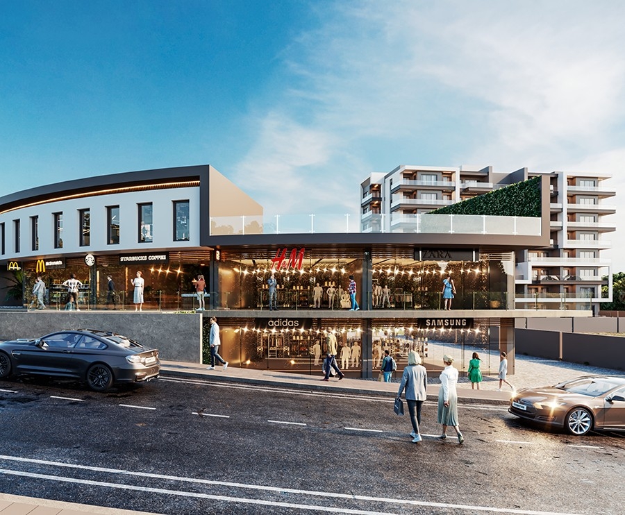 Luksus 1+1 Lejlighed med Bjergudsigt i Antalya Centrum