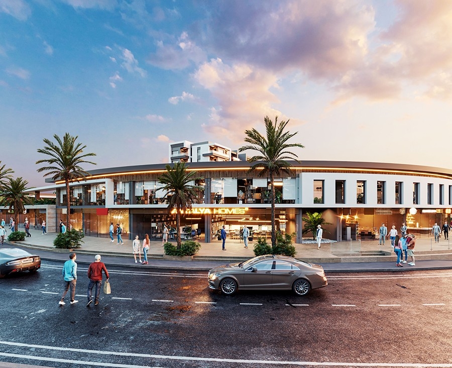 Luksus 1+1 Lejlighed med Bjergudsigt i Antalya Centrum