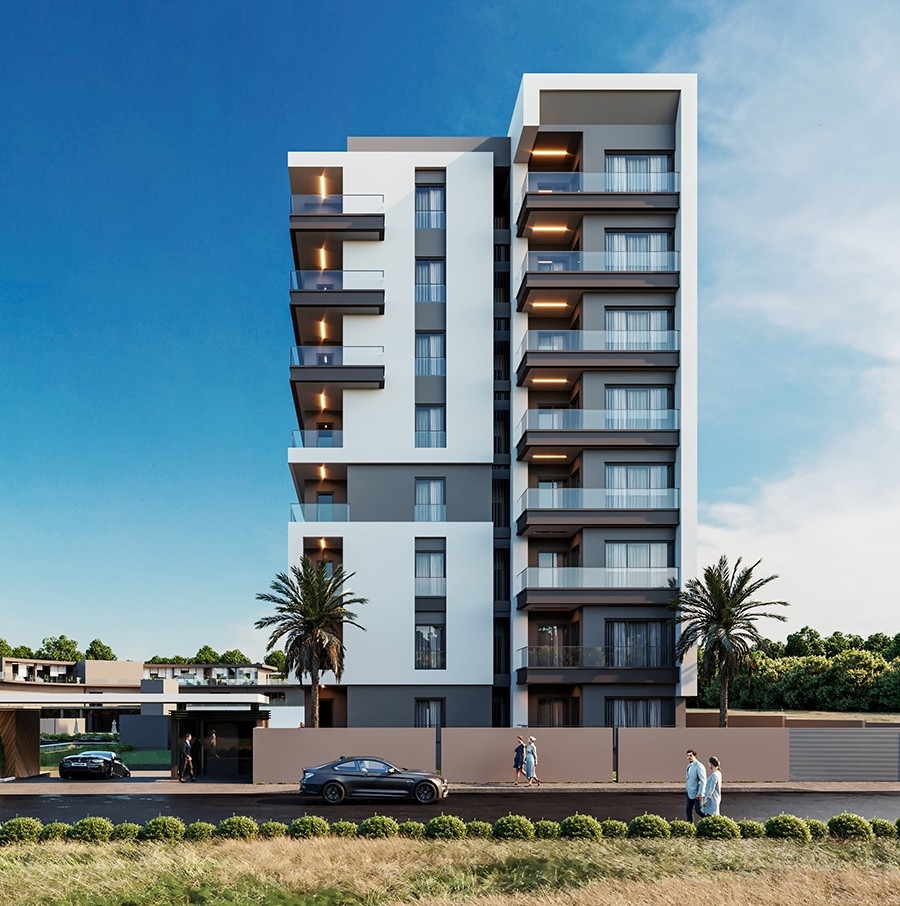 Luksus 1+1 Lejlighed med Bjergudsigt i Antalya Centrum