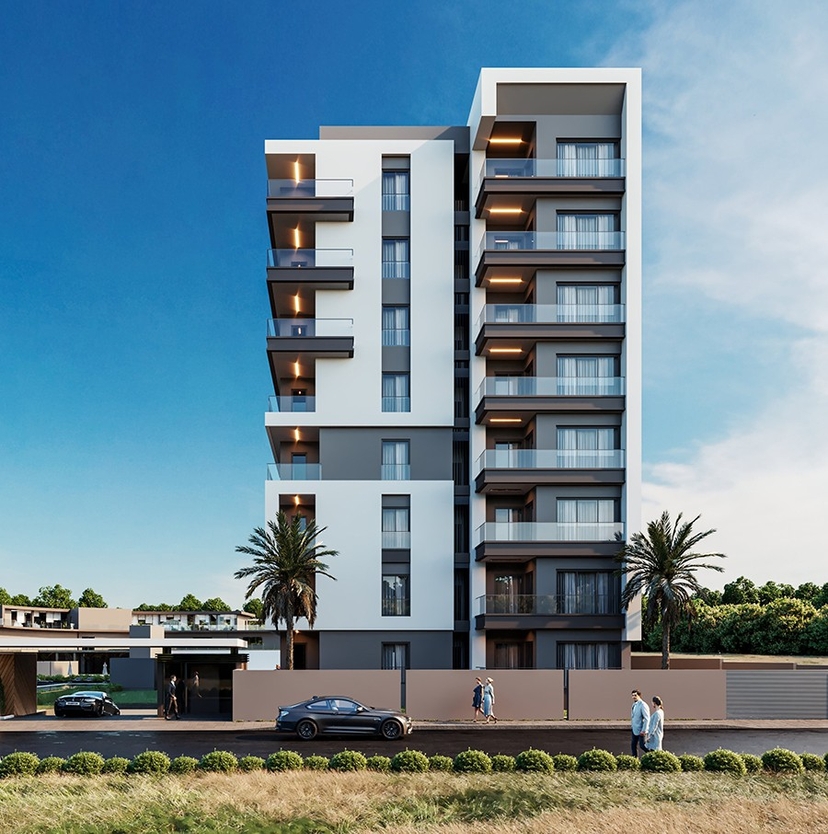 Luksus 1+1 Lejlighed med Bjergudsigt i Antalya Centrum