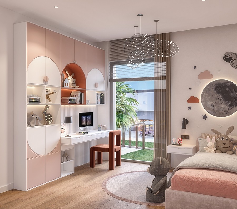 Luksus 1+1 Lejlighed med Bjergudsigt i Antalya Centrum