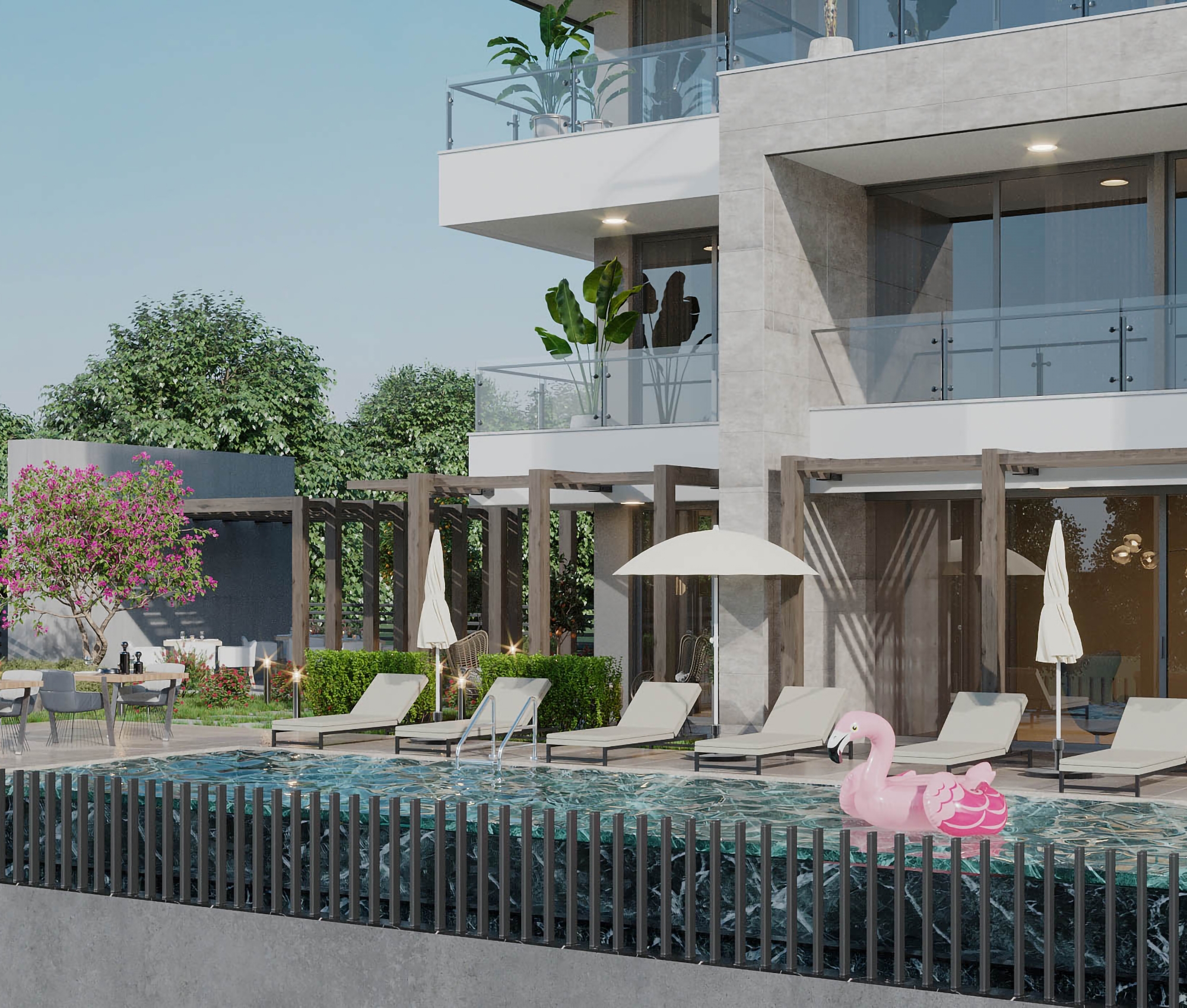Luxury 2+1 Apartment with Sea and Castle Views, Alanya - Hasbahce