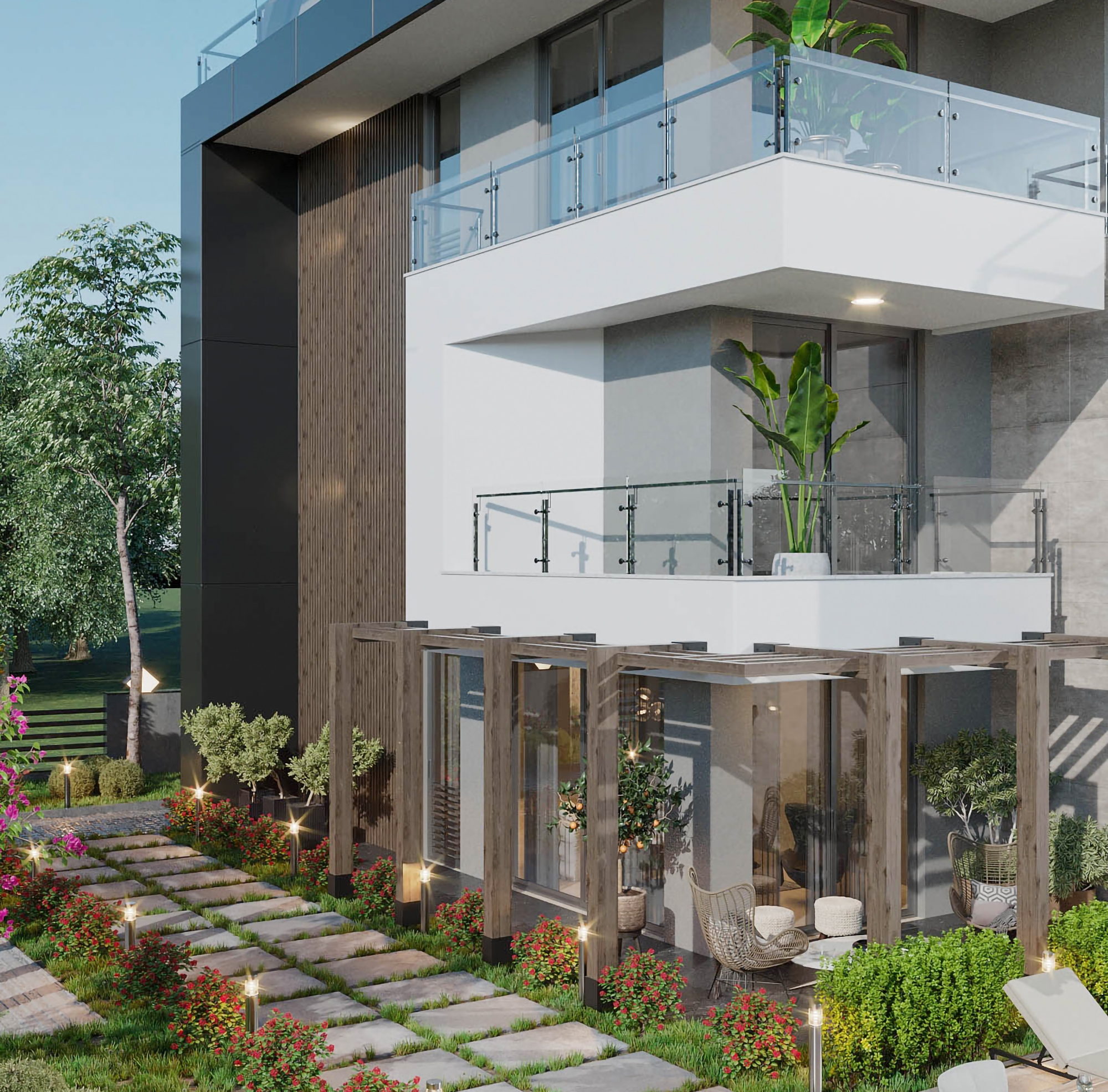 Luxury 2+1 Apartment with Sea and Castle Views, Alanya - Hasbahce