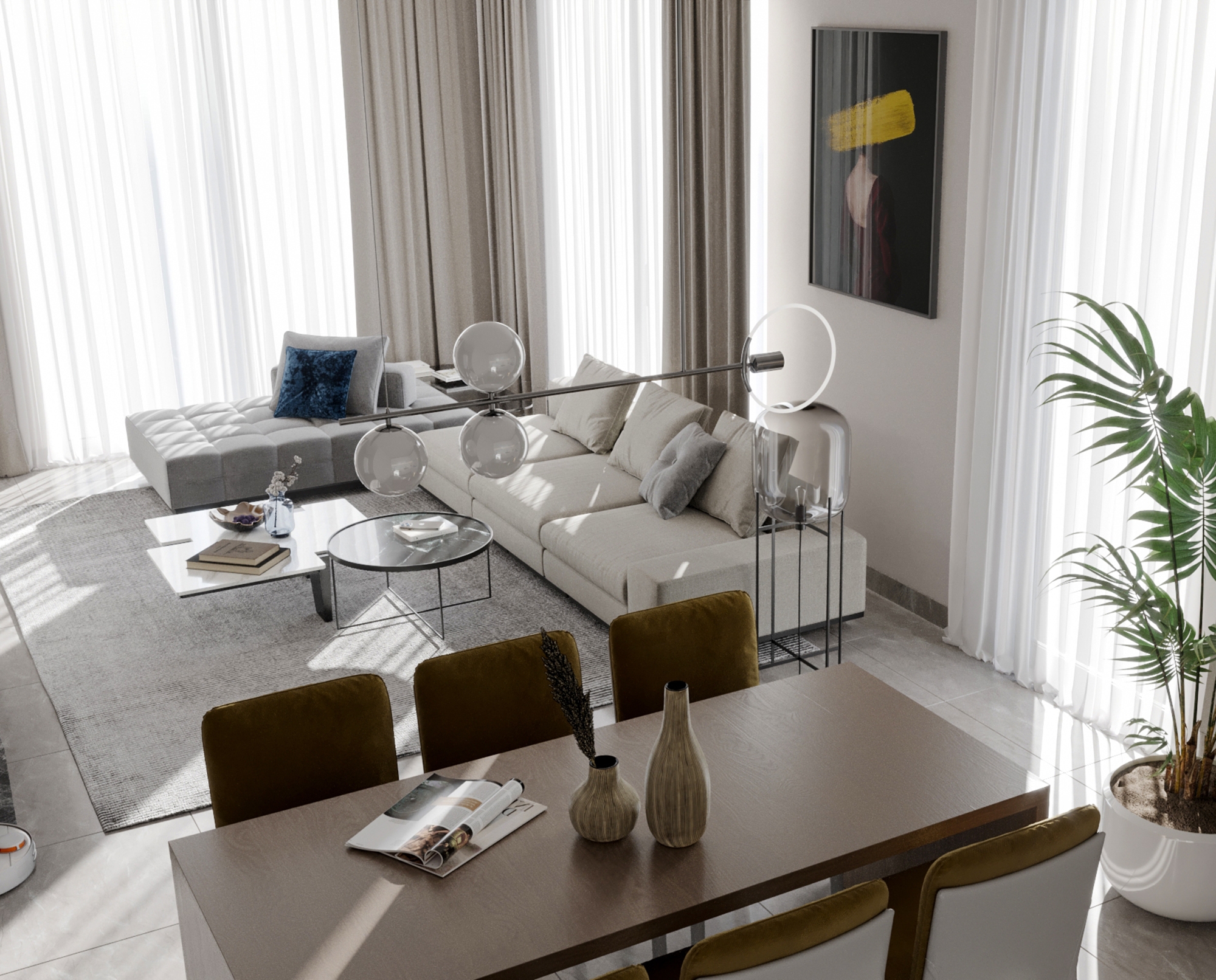 Luxury 2+1 Apartment with Sea and Castle Views, Alanya - Hasbahce