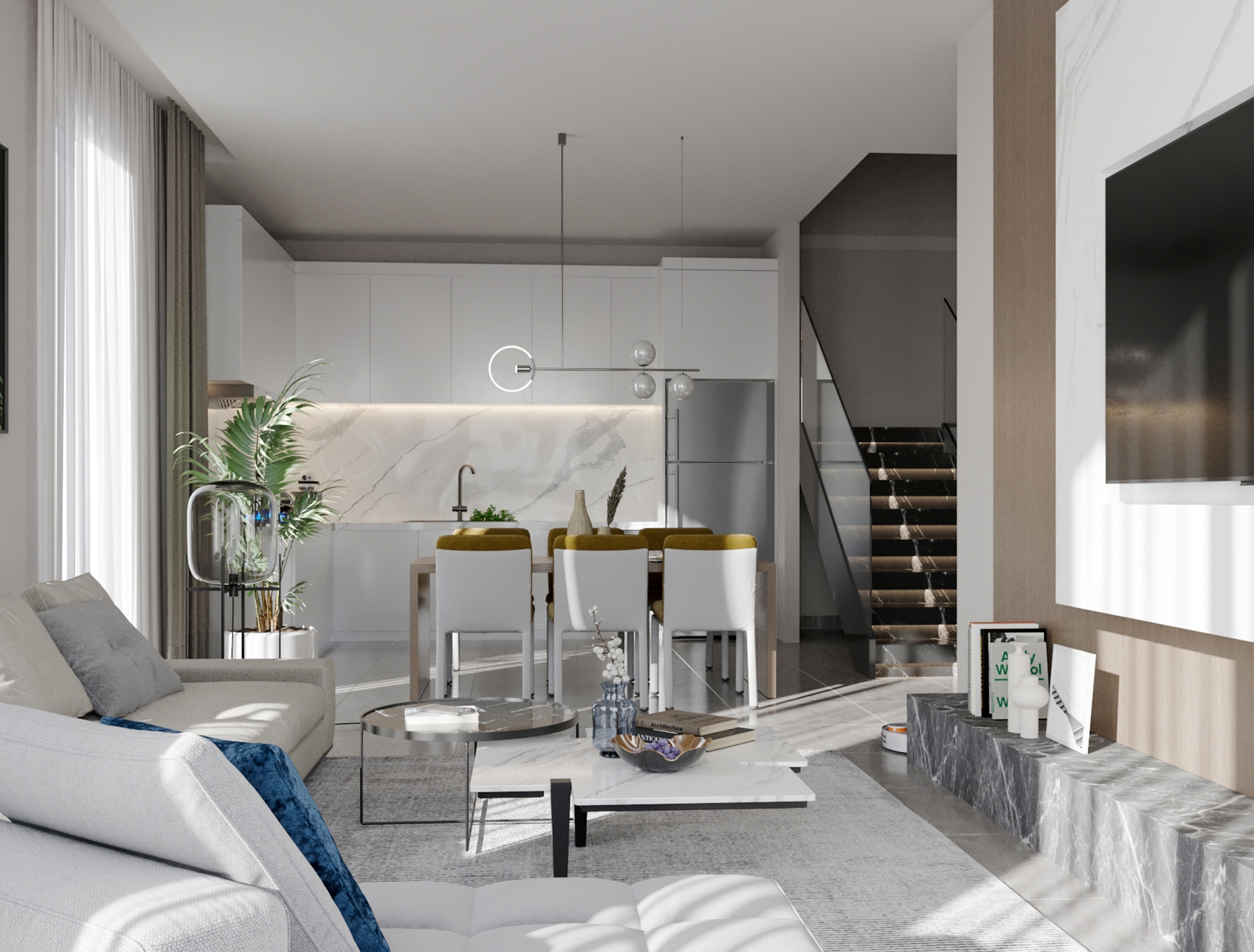 Luxury 2+1 Apartment with Sea and Castle Views, Alanya - Hasbahce