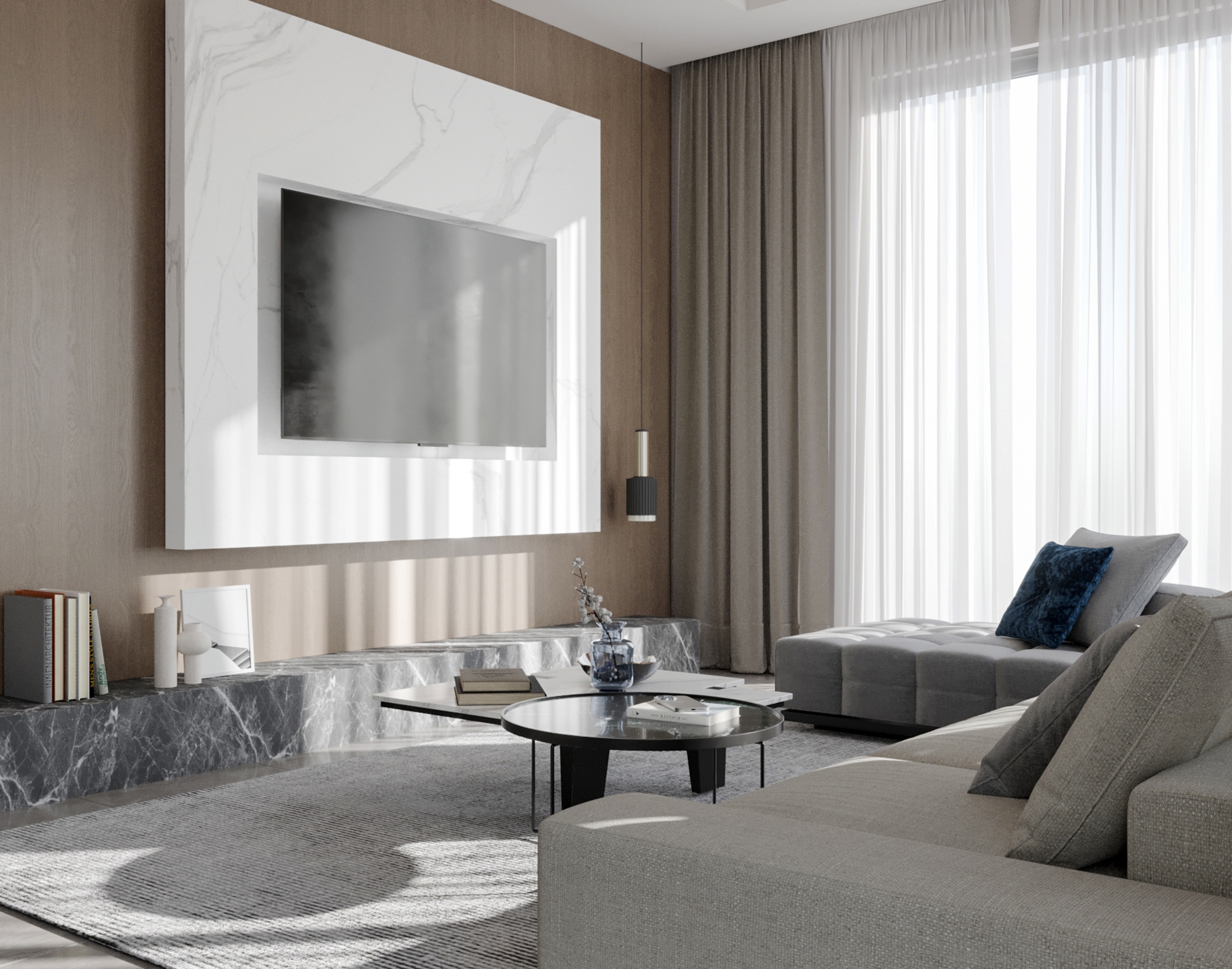 Luxury 2+1 Apartment with Sea and Castle Views, Alanya - Hasbahce