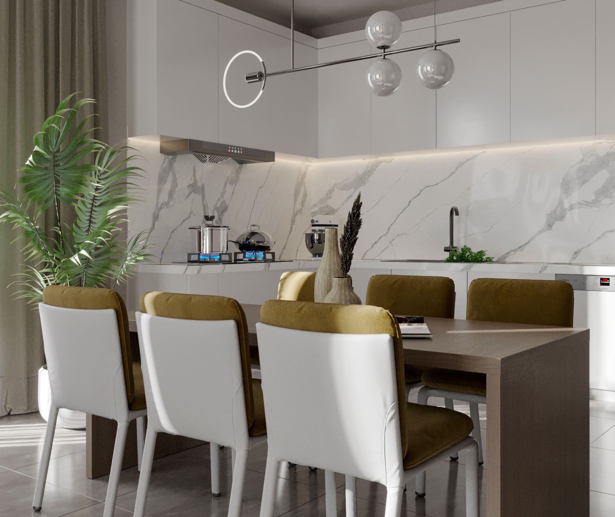 Luxury 2+1 Apartment with Sea and Castle Views, Alanya - Hasbahce