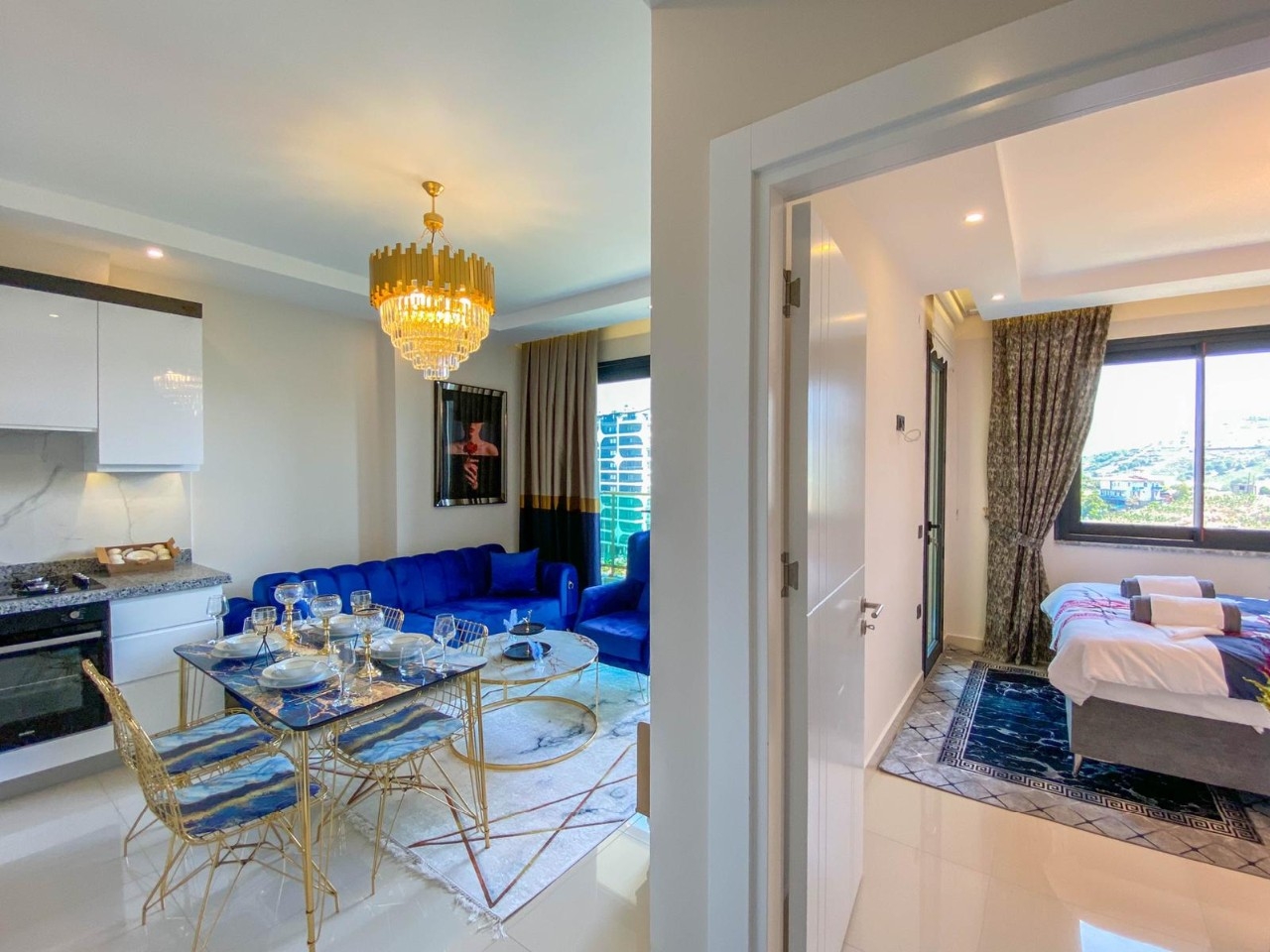 Luxury 1+1 apartment in Alanya