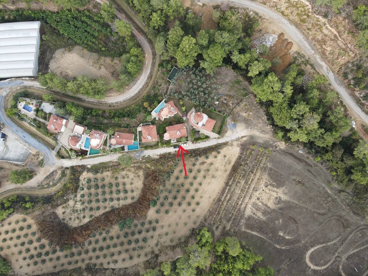 2+1 Villa med slott- och bergsutsikt, Alanya Avsallar