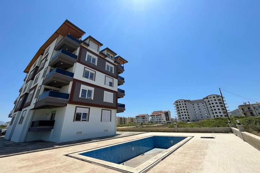 Luksus 1+1 Lejlighed med Slots- og Bjergudsigt i Alanya - Gazipasa