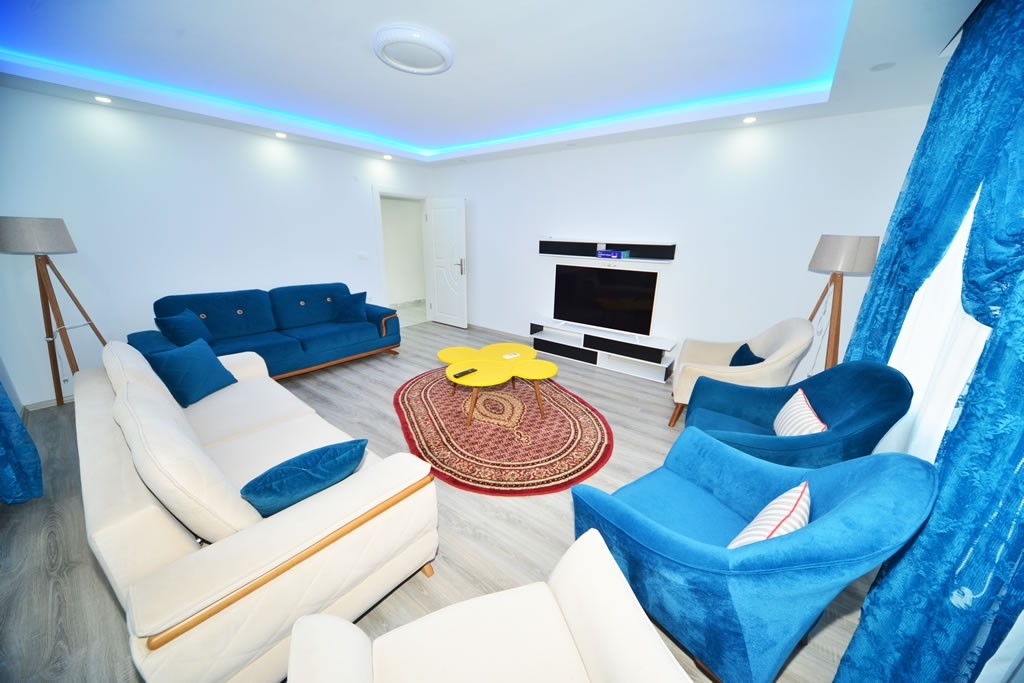 3+1 Luxury Apartment with Castle and Mountain Views, Alanya