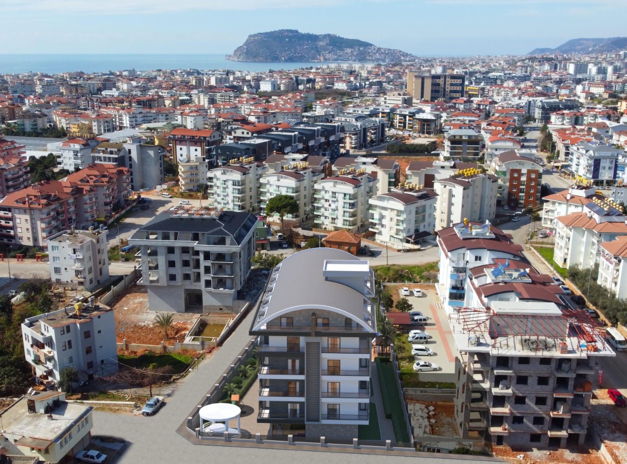 Ylellinen 1+1 Huoneisto Vuorinäköalalla, Alanya - Oba