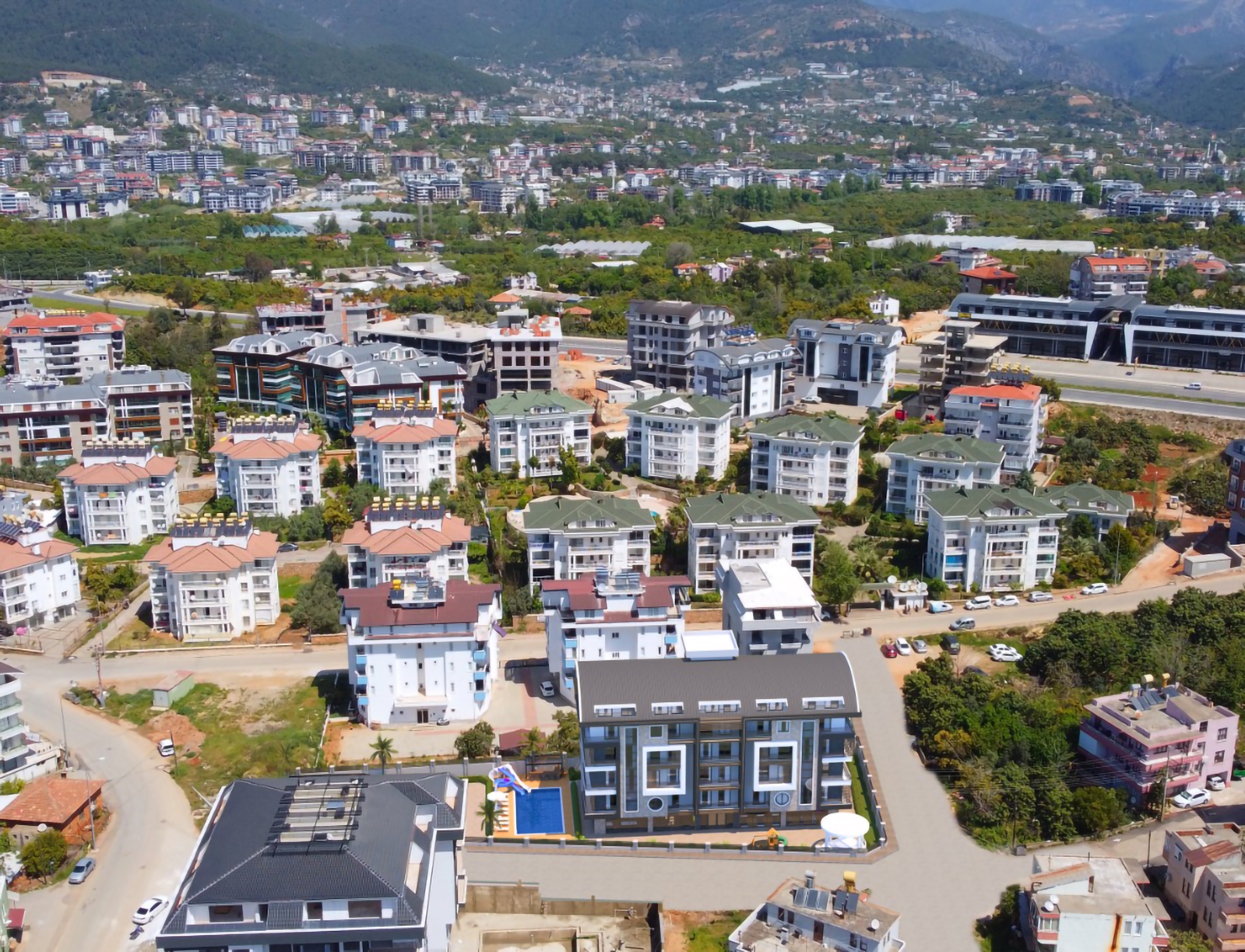 Ylellinen 1+1 Huoneisto Vuorinäköalalla, Alanya - Oba