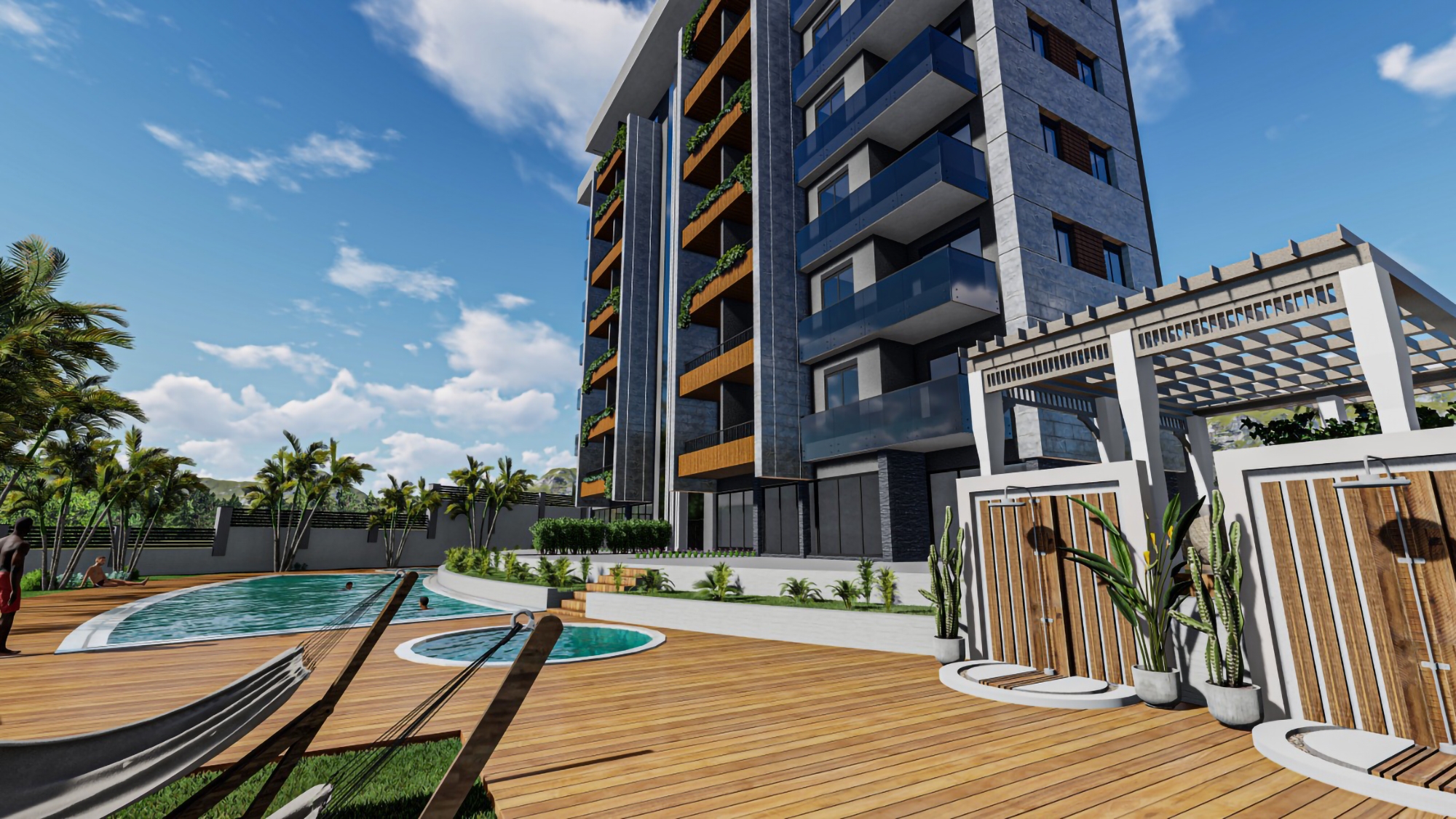 Luxury 1+1 Apartment with Mountain View in Demirtas