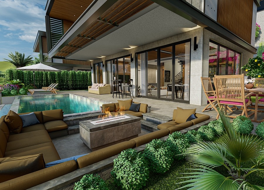 Luxurious 8+1 Villa with Stunning Views in Alanya Tepe