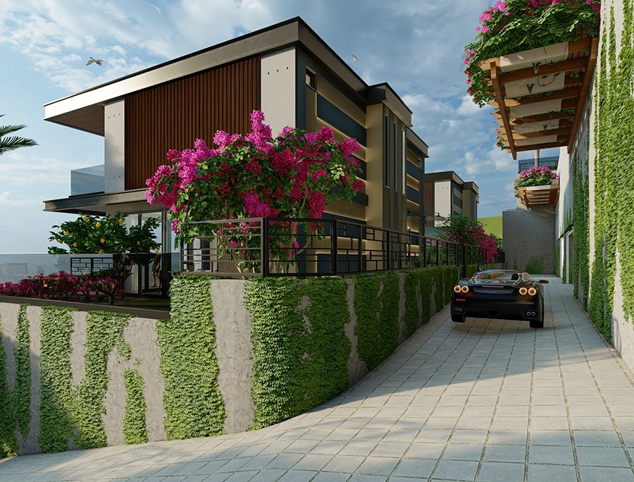 Luxurious 8+1 Villa with Stunning Views in Alanya Tepe