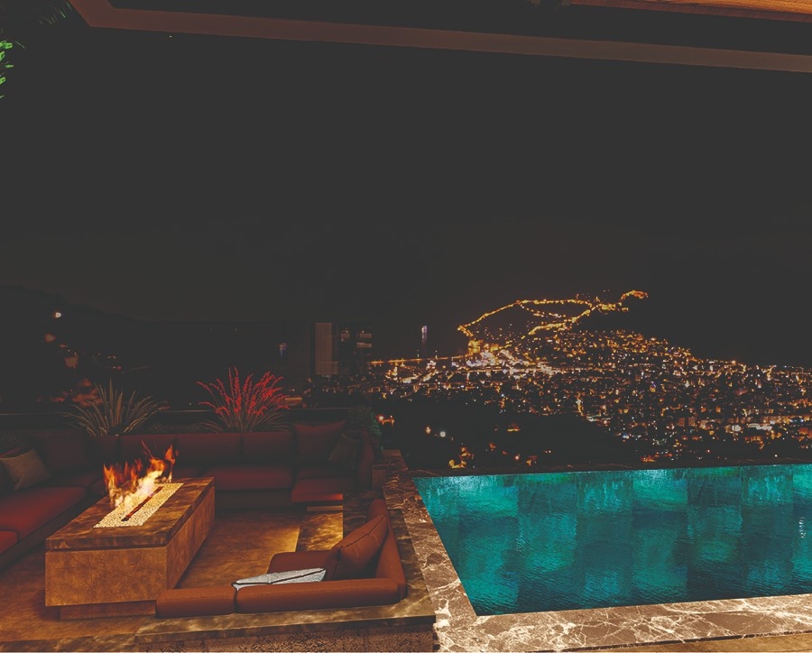 Luxurious 8+1 Villa with Stunning Views in Alanya Tepe