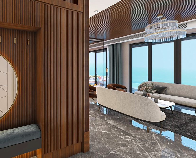 Luxurious 8+1 Villa with Stunning Views in Alanya Tepe