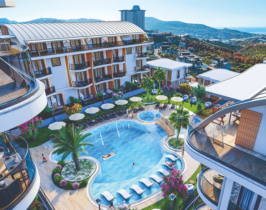 Lyxig 4+1 Villa med havs- och bergsutsikt, Alanya - Kargicak